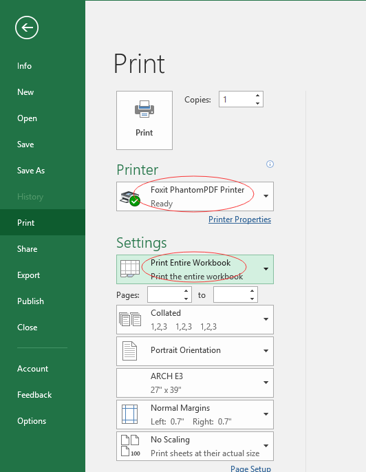 excel vba print multiple sheets to single pdf